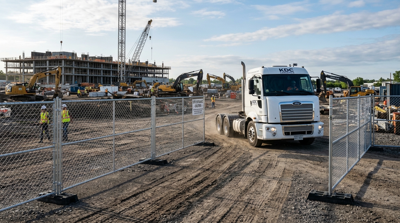 Strategic Placement For High-Volume Site Logistics And Access Control