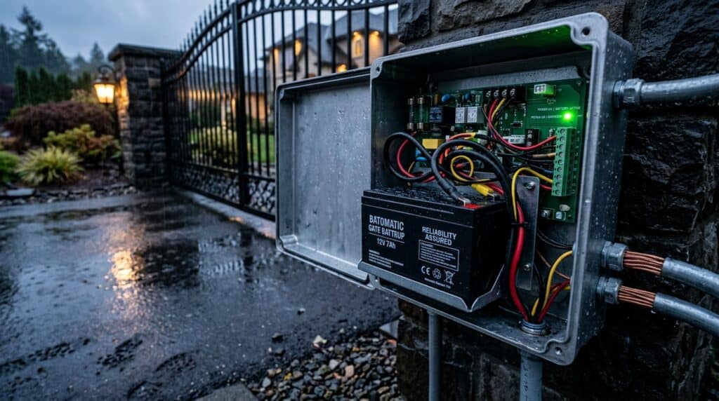 why an automatic gate battery backup is essential 1783440104388