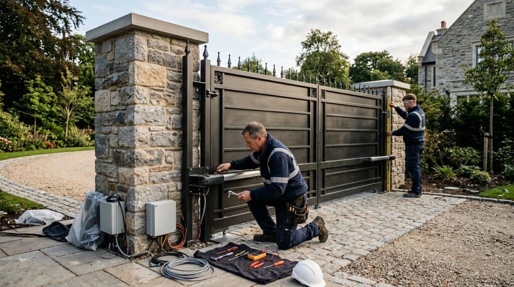estate gate installation timeline from design to c 1785860534092