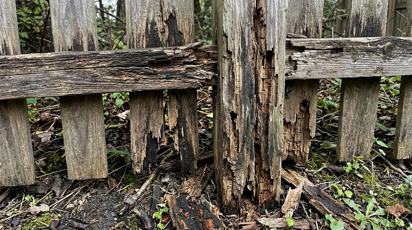 Identifying Rot In Fence Pickets Rails And Posts