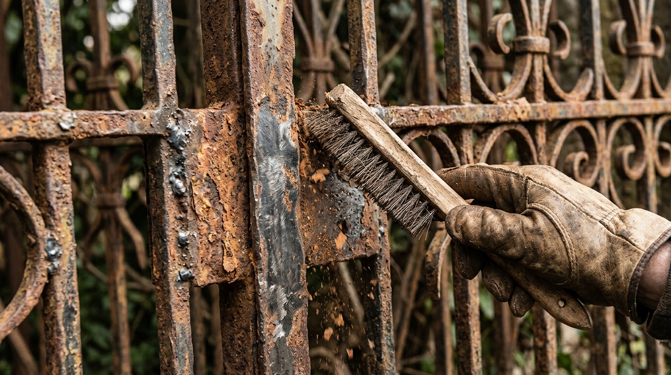 Preparing Existing Gates For Rust Repair